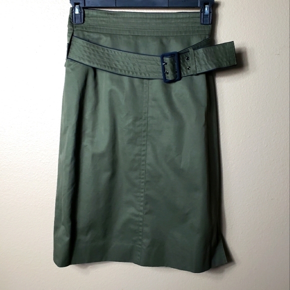 Escada Wrap A Round Belt Pencil Skirt-Size 10/38